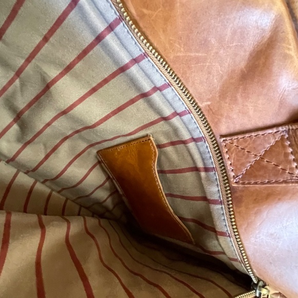 Unisex Rawlings Adjustable Brown Baseball Glove Leather Messenger Bag - Picture 4 of 16